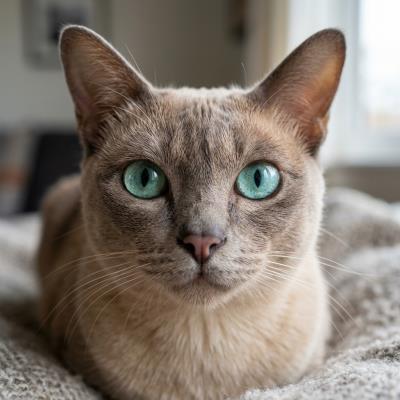 Gatti con gli occhi acquamarina